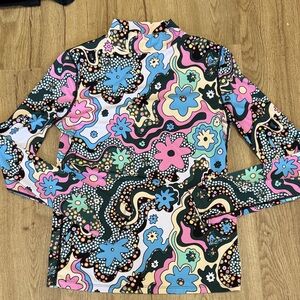 Celia B Long Sleeve Floral Top. Size L (I think it runs small) Like New